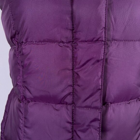 Eddie Bauer NWT Premium Quality Goose Down Vest Women's XS Purple Puffer - Picture 9 of 14